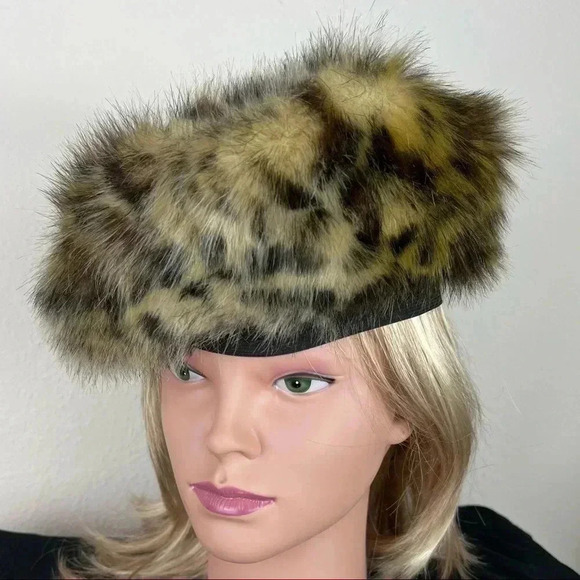 Pamela McCoy Women’s Cheetah Faux Faux Replica Hat Cap One Size - Picture 4 of 16